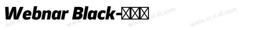 Webnar Black字体转换